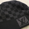 Mũ len nam LV damier đen