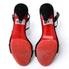 Guốc Louboutin 37 Da Bóng Màu Đen