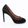 Giày Salvatore Pumps 6.5C Black Khóa Vàng
