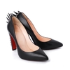 Guốc Louboutin 35.5 Màu Đen Đính Đinh Tán