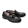 Giày Gucci With Bee 7.5 Màu Đen Khóa Vàng
