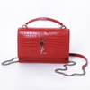 Túi Saint Laurent Red Croc Embossed Màu Đỏ Khóa Vàng