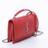 Túi Saint Laurent Red Croc Embossed Màu Đỏ Khóa Vàng
