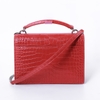 Túi Saint Laurent Red Croc Embossed Màu Đỏ Khóa Vàng