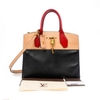 Túi Louis Vuitton City Steamer Màu Đen Beige Khóa Vàng