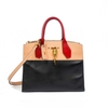 Túi Louis Vuitton City Steamer Màu Đen Beige Khóa Vàng