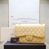 KG-Túi Chanel jumbo classic màu beige caviar khoá vàng
