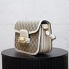 KG-Túi Gucci 1955 màu trắng kem họa tiết canvas GG khóa vàng