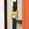 đồng hồ hermes mặt chữ H vàng ,quai đen