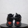KG-Giày sneaker LOVE MOSCHINO so Black hoạ tiết tim đỏ - sz 38