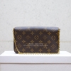 Túi LV Felicie Pochette monogram canvas brown