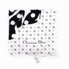 Khăn Christian Dior Màu Trắng Họa Tiết Chấm Bi Đen