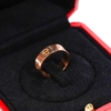 Nhẫn Cartier Ring Love 50 Màu Vàng Hồng Khóa Vàng