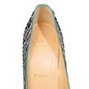 Guốc Christian Louboutin So Kate Python Mermaid Red Sole Pump 36 Da Pyhton Màu Tím Xanh Lá