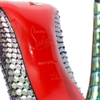 Guốc Christian Louboutin So Kate Python Mermaid Red Sole Pump 36 Da Pyhton Màu Tím Xanh Lá