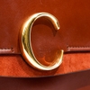 Túi Chloé Chloe Bag Large Da Calfskin Màu Nâu Khóa Vàng