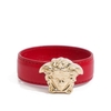 Vòng tay Versace Medusa Bracelet Da Calfskin Màu Đỏ Khóa Vàng