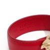 Vòng tay Versace Medusa Bracelet Da Calfskin Màu Đỏ Khóa Vàng