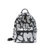 Balo MCM Visetos Graffity Logo Backpack S Da Grained Màu Đen Logo Sliver Khóa Đen