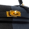 Túi Hermès Kelly 20 Da Epsom Màu Xanh Đen Khóa Vàng