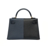 Túi Hermès Kelly 20 Da Epsom Màu Xanh Đen Khóa Vàng