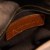 Túi Burberry Bowling Bag Canvas Màu Nâu Kẻ Khóa Vàng