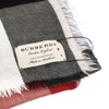 Khăn Burberry BBR Scarf Check Cashmere Đen Trắng