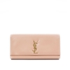 Clutch YSL Màu Hồng Nhạt Tag Vàng