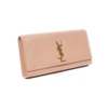 Clutch YSL Màu Hồng Nhạt Tag Vàng