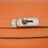 Túi Hermès Kelly Size 40 Da Togo Màu Cam Khóa Trắng