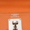 Túi Hermès Kelly Size 40 Da Togo Màu Cam Khóa Trắng