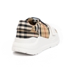 Giày Burberry Regis 36 Vải Kẻ Checkered Màu Beige Đế Trắng