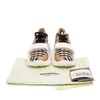 Giày Burberry Regis 36 Vải Kẻ Checkered Màu Beige Đế Trắng