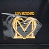 Túi Moschino Love Scarf Crossbody Màu Đen Khóa Vàng