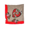 Khăn Gucci Gucci Scarf Silk Snake Vải Lụa Màu Đỏ Hình Rắn