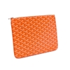 Clutch Goyard Senat GM Canvas Màu Cam Khóa Trắng
