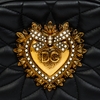 Túi Dolce & Gabbana Devotion Camera With Heart Medallion Da Calfskin Màu Đen Khóa Vàng