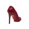 Giày Christian Louboutin Pigalle Spikes 37 Da Patent Calfskin Màu Đỏ Đinh Đỏ