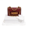 Túi Dior Jadior Mini Calfskin Đỏ Mận Khóa Gold