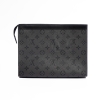 Clutch Louis Vuitton Voyage Potchette MM Canvas Monogram Sliver