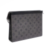 Clutch Louis Vuitton Voyage Potchette MM Canvas Monogram Sliver