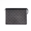 Clutch Louis Vuitton Voyage Potchette MM Canvas Monogram Sliver