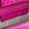 Túi Michael Kors Da Cá Sấu Màu Hồng Khóa