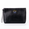 Clutch Kenzo Màu Đen Họa Tiết Con Mắt Khóa Trắng