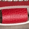Túi Gucci Interlocking S Da Granied Màu Đỏ Khóa Vàng