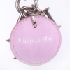 Túi Dior Da Calfskin Màu Hồng Đính Đá Khóa Trắng