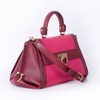 Túi Salvatore Sofia Medium Màu Bordeaux - Hồng Khóa Vàng