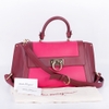 Túi Salvatore Sofia Medium Màu Bordeaux - Hồng Khóa Vàng