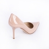Guốc Jimmy Choo 35 Da Bóng Màu Nude