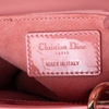 Túi Dior Lady Peach Blossom Da Bóng Màu Hồng Khóa Vàng